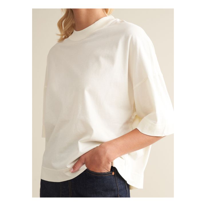 Camiseta de algodón orgánico Vim - Colección Mujer | Tiza- Imagen del producto n°3