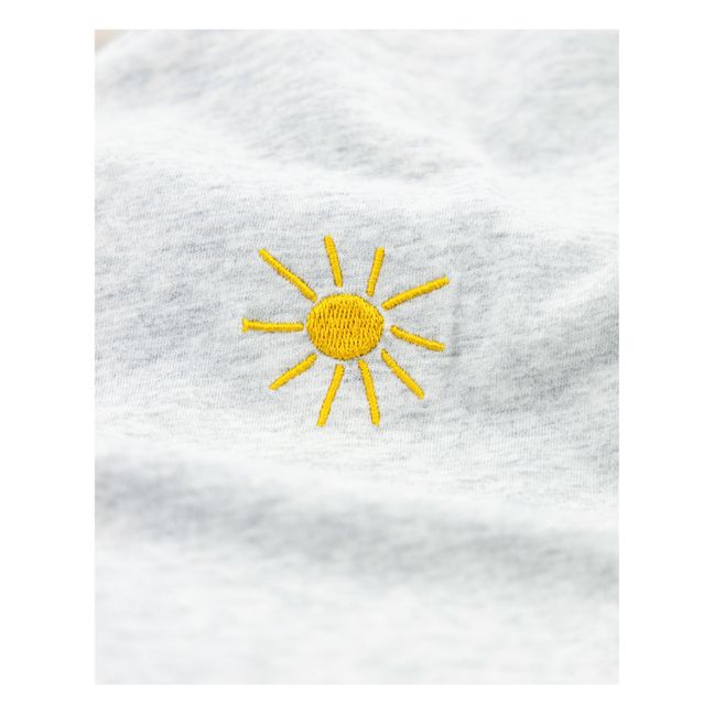T-shirt Bo Sun Coton Bio | Gris Jaspeado