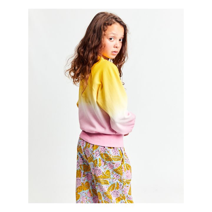 Sweatshirt Aya Tie and Dye Recycelte Baumwolle | Lila- Produktbild Nr. 2