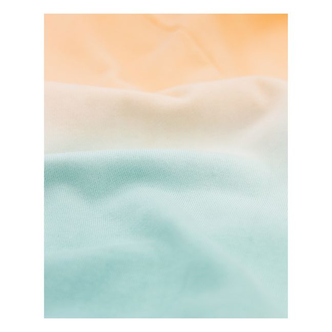Sweatshirt Aya Tie and Dye Recycelte Baumwolle | Blaugrün