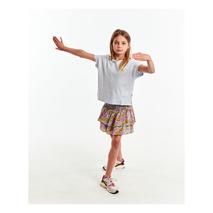 Jupe Fleurie Delphine | Jaune- Image produit n°1