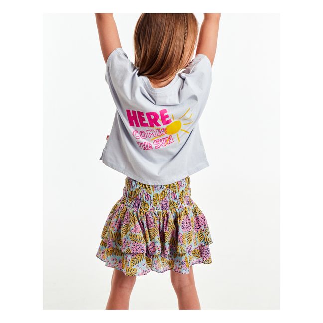 Jupe Fleurie Delphine | Jaune
