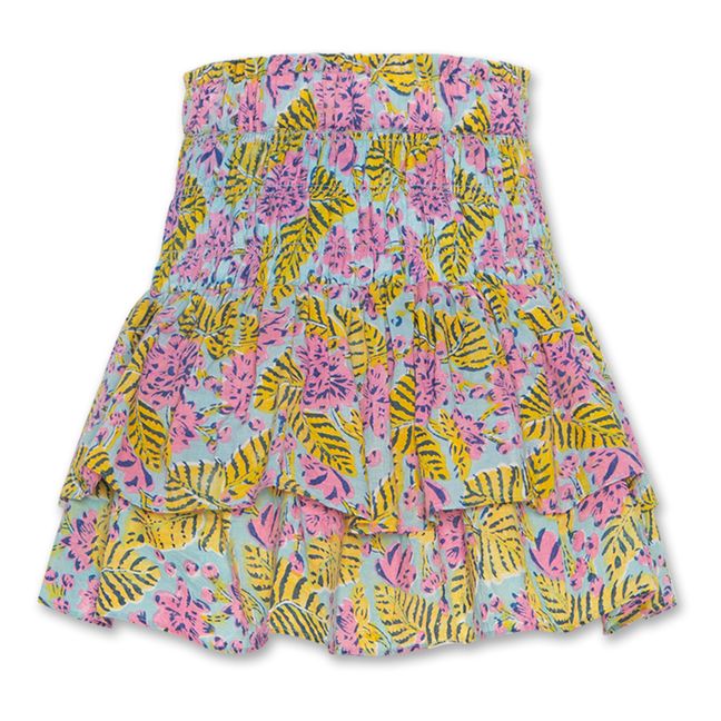 Jupe Fleurie Delphine | Jaune