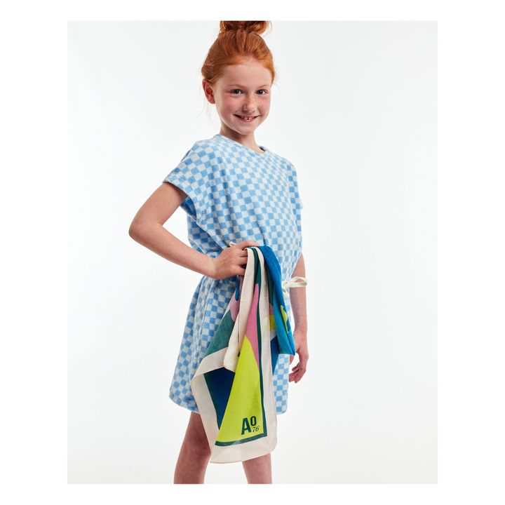 Dori Checked Dress | Azzurro- Immagine del prodotto n°2