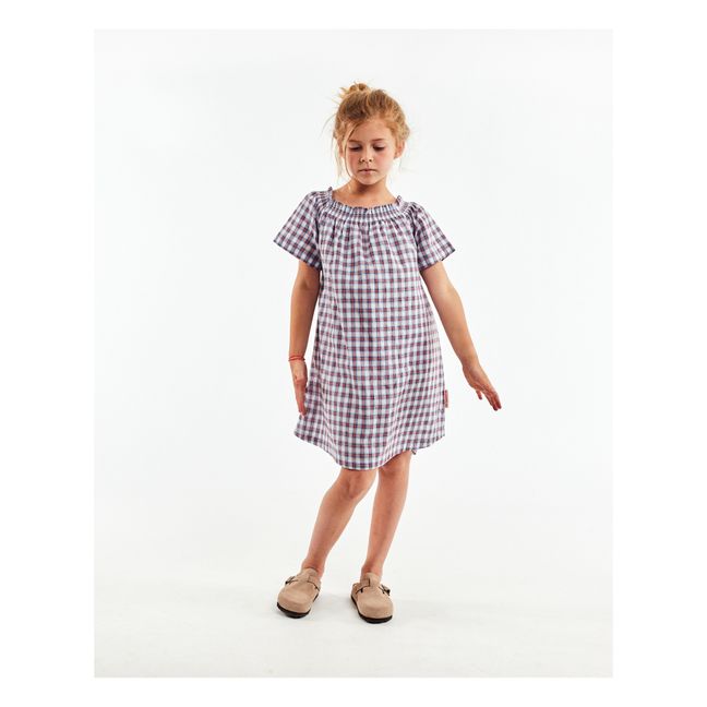 Kariertes Kleid Layla | Rot