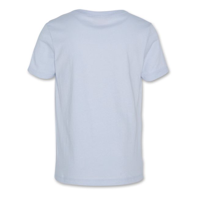 T-shirt Mat Aloha Coton Recyclé | Azul Cielo