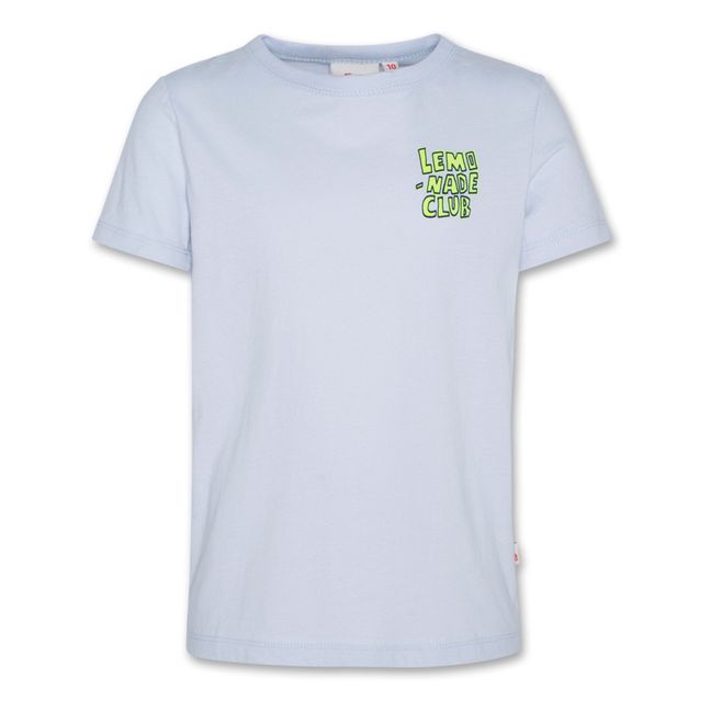 T-Shirt Mat Lemonade aus recycelter Baumwolle | Hellblau