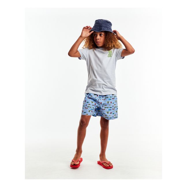 T-shirt Mat Lemonade Coton Recyclé | Bleu ciel