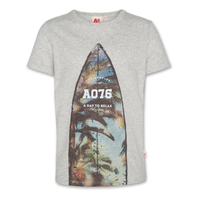 T-Shirt Mat Relax aus recycelter Baumwolle | Grau Meliert