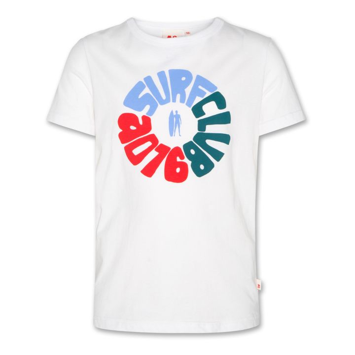 T-Shirt Mat Surfclub aus recycelter Baumwolle | Weiß- Produktbild Nr. 0