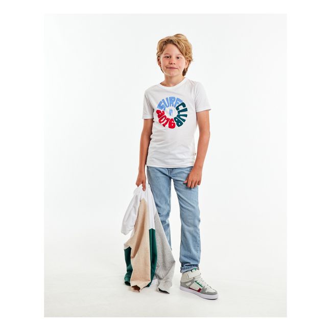 T-shirt Mat Surfclub Coton Recyclé | Blanco