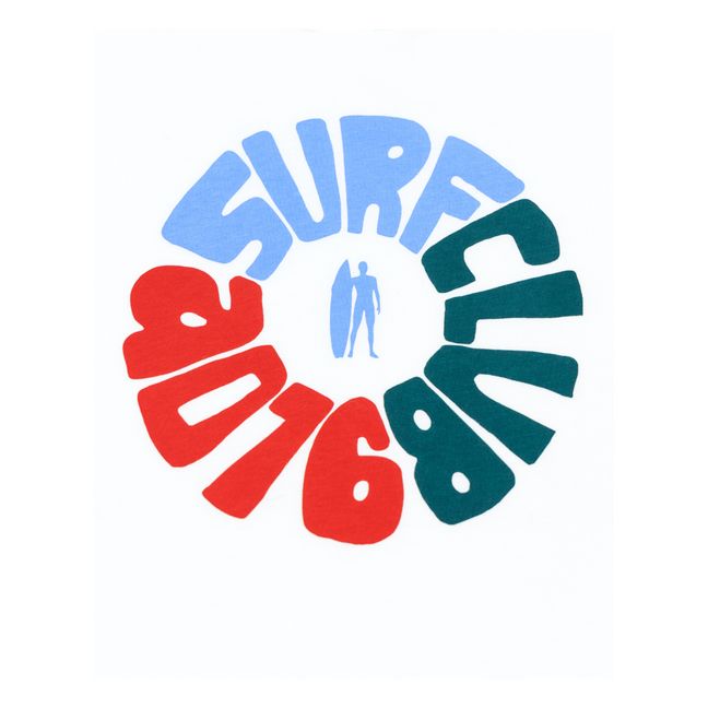 T-shirt Mat Surfclub Coton Recyclé | Blanc