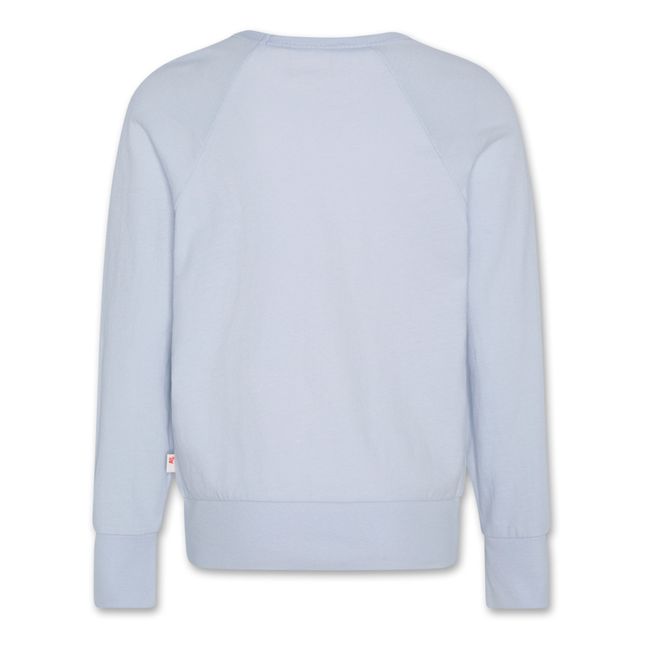 Sweatshirt Luis Be Surfy recycelte Baumwolle | Hellblau
