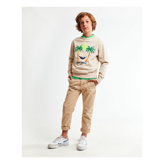 Sweatshirt Tom Stay Chill aus recycelter Baumwolle | Hafer