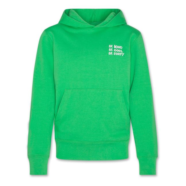 Kapuzenpullover Hudson Be Kind aus recycelter Baumwolle | Grün