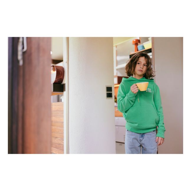 Kapuzenpullover Hudson Be Kind aus recycelter Baumwolle | Grün