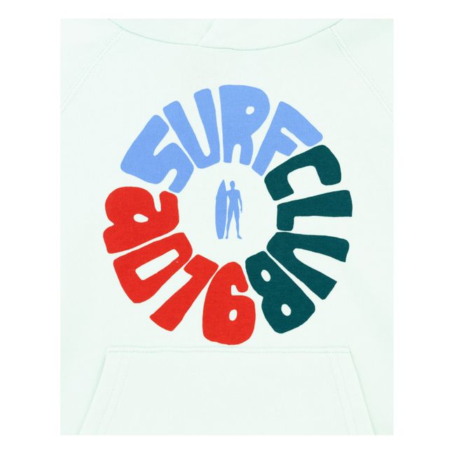 Kapuzensweatshirt Clyde Surf Club aus recycelter Baumwolle | Hellblau