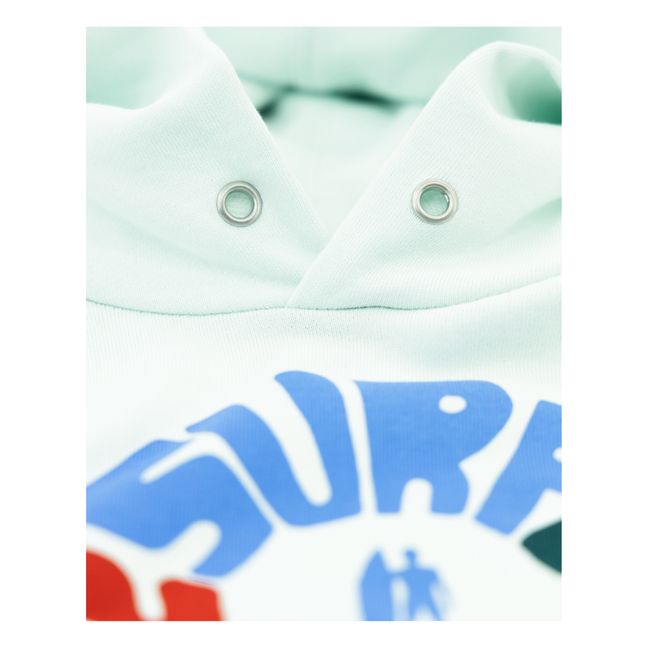 Kapuzensweatshirt Clyde Surf Club aus recycelter Baumwolle | Hellblau
