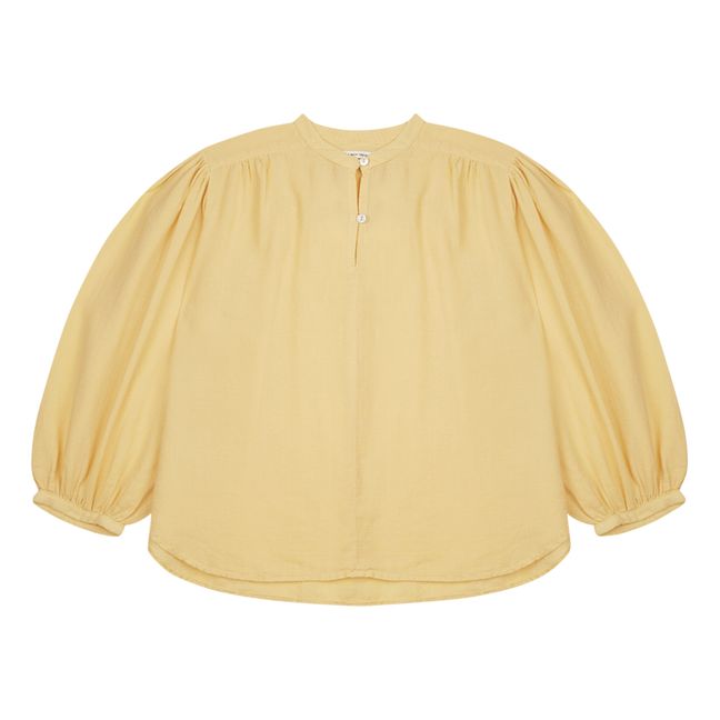 Olivia Organic Cotton Blouse | Pale yellow