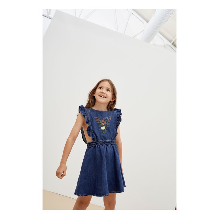Allegria Denim Dress | Blu marino- Immagine del prodotto n°1