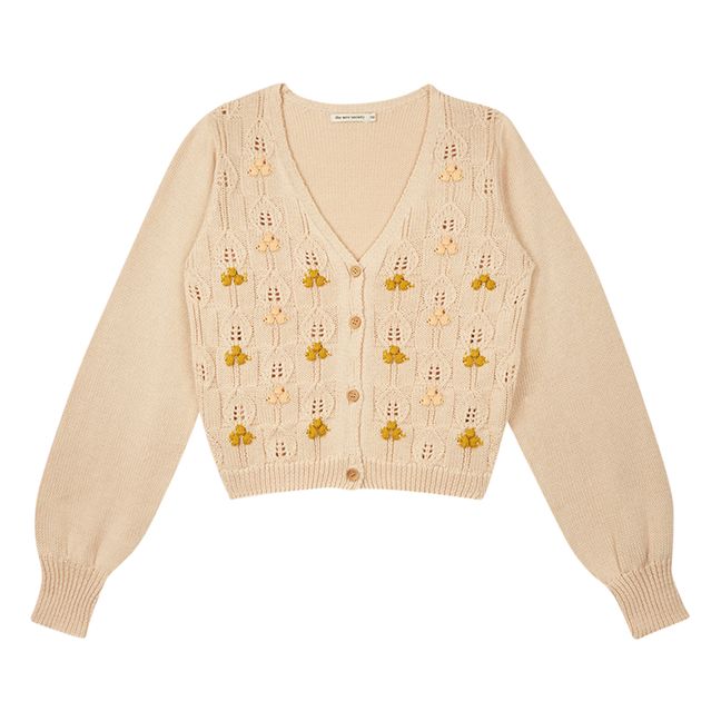 Gia Organic Cotton Cardigan | Beige