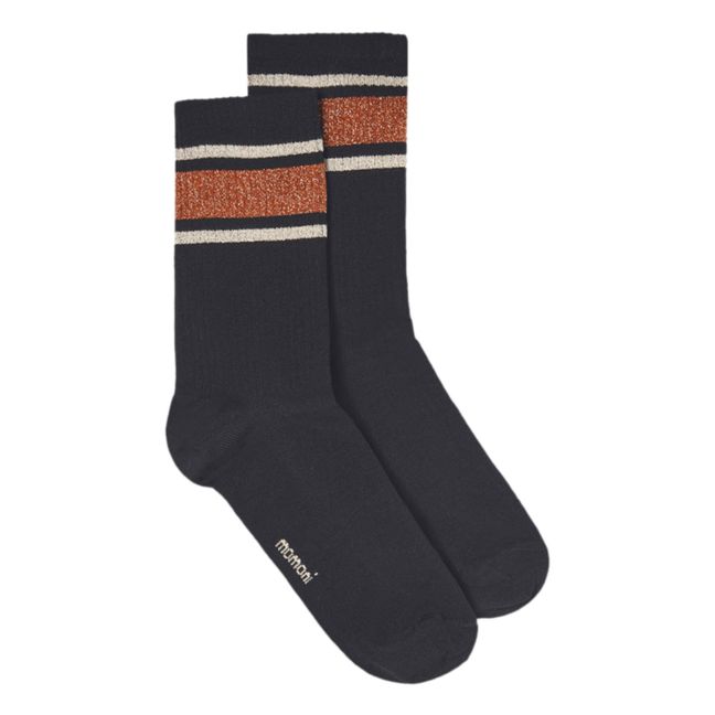 Matilda Striped Sport Socks | Nero