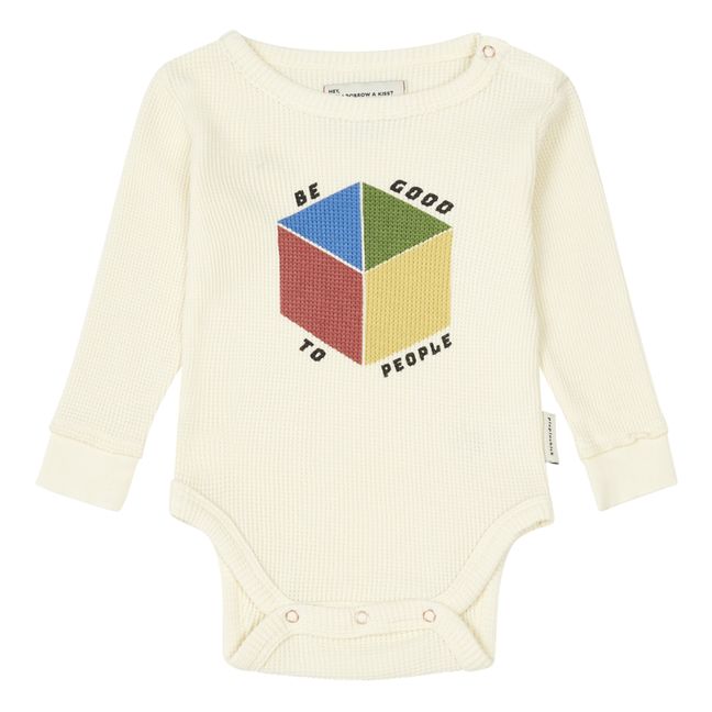 Long Sleeve Cube Baby Bodysuit | Seidenfarben