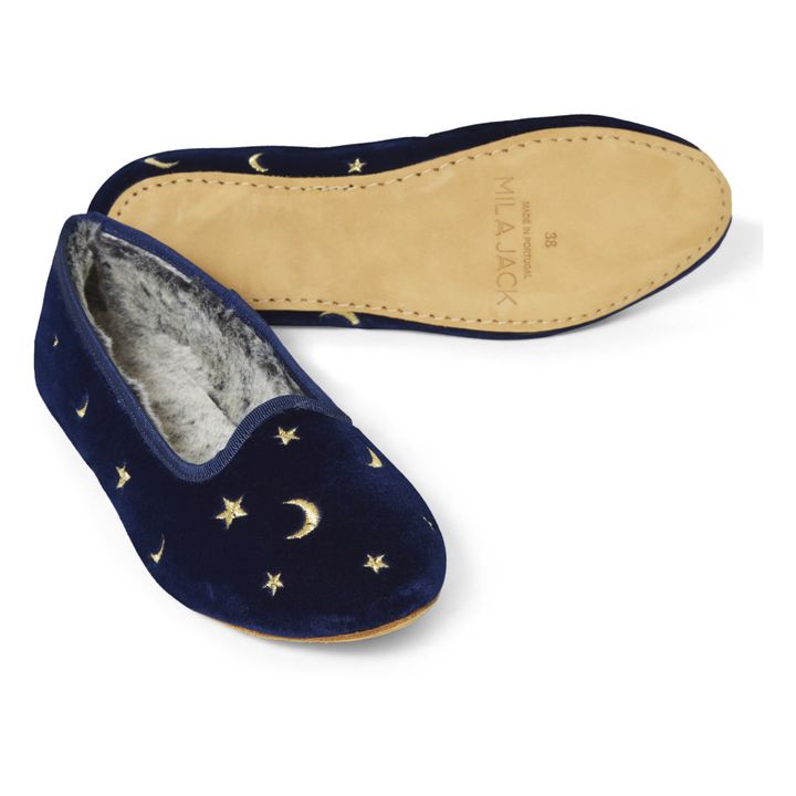 Pantofole Venezia Chiaro di Luna | Blu marino- Immagine del prodotto n°1