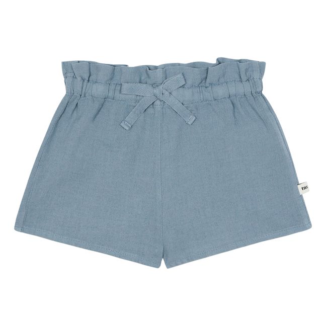 Shorts aus Bio-Baumwolle Olivia | Blau