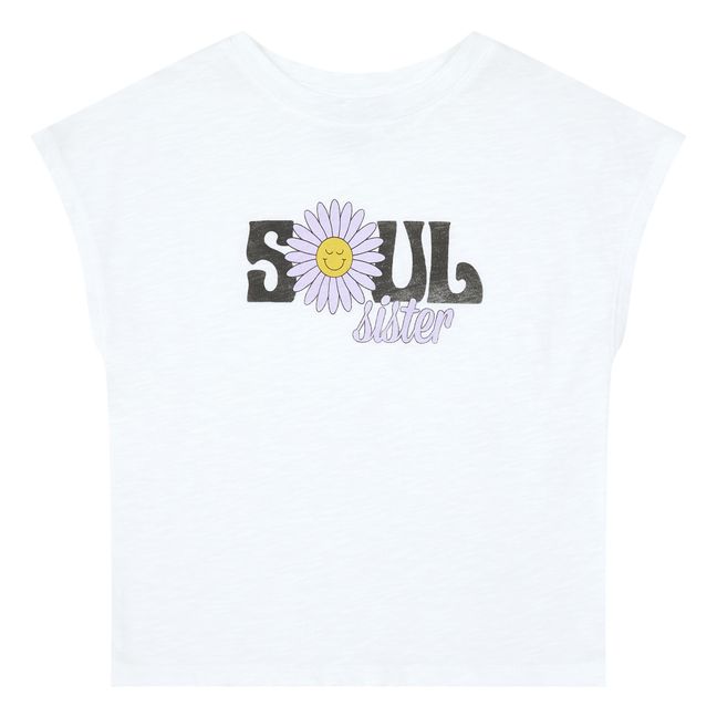 Maglietta in cotone organico Soul Sister | Bianco