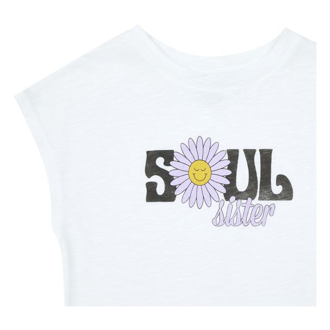 Maglietta in cotone organico Soul Sister | Bianco