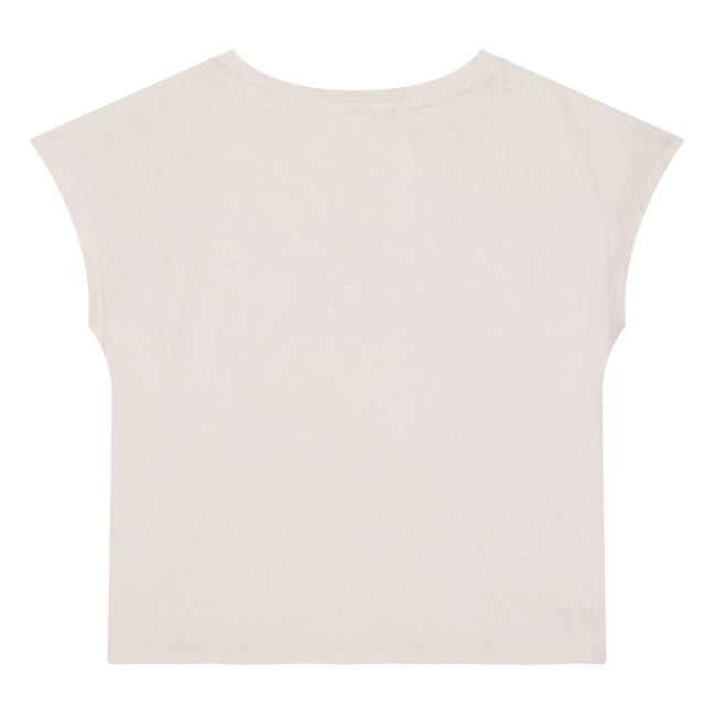 Organic Cotton Smile T-Shirt  | Pale pink