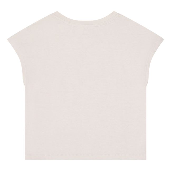 T-Shirt FlowerSmile Coton Bio | Rose pâle