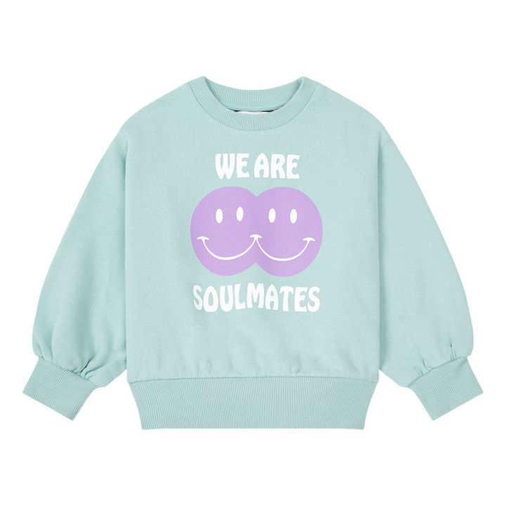 Organic Cotton Salty Sisters Sweatshirt  | Turchese- Immagine del prodotto n°0