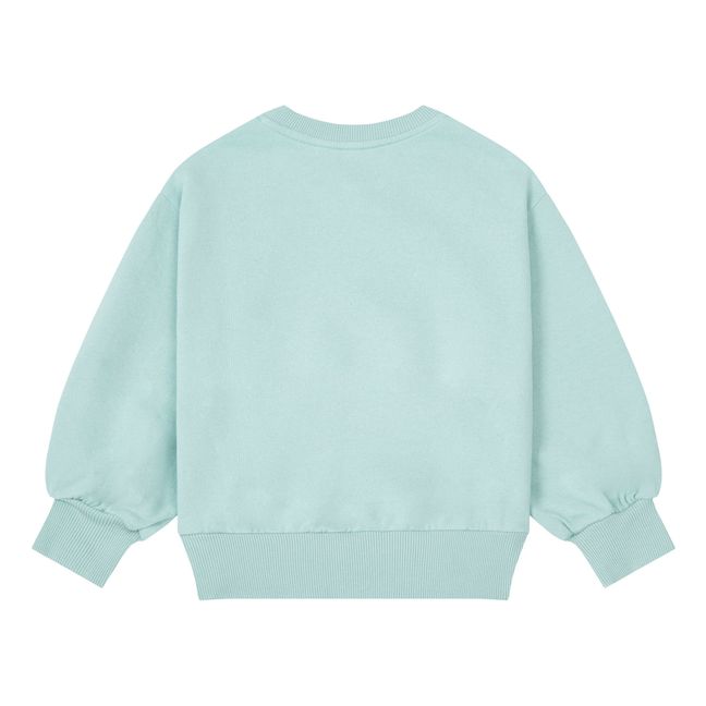 Sweatshirt Salty Sisters Coton Bio | Bleu turquoise