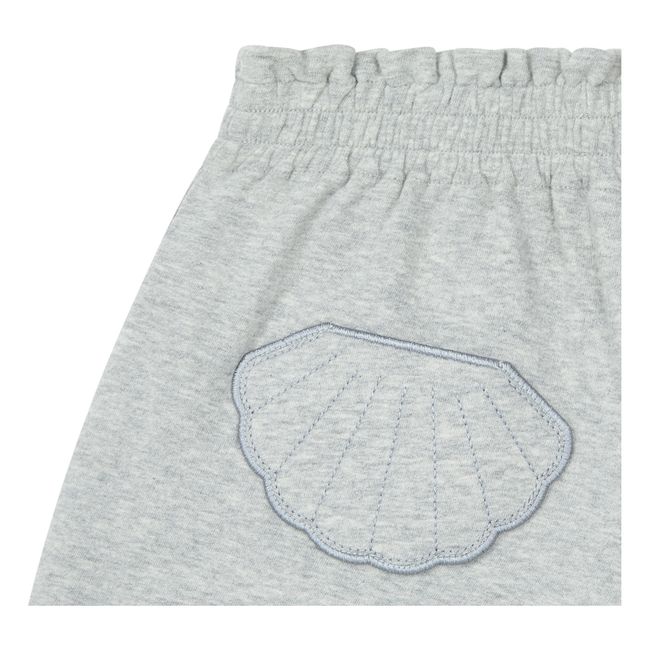Organic Cotton Shell Pocket Shorts | Heather grey