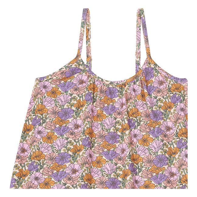 Organic Cotton Romance Flower Maxi Dress  | Naranja