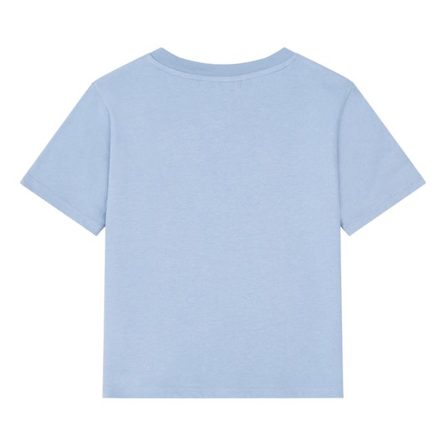 T-Shirt Junk Food Coton Bio | Bleu Clair