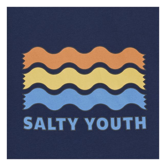 Organic Cotton Salty Youth T-Shirt  | Navy