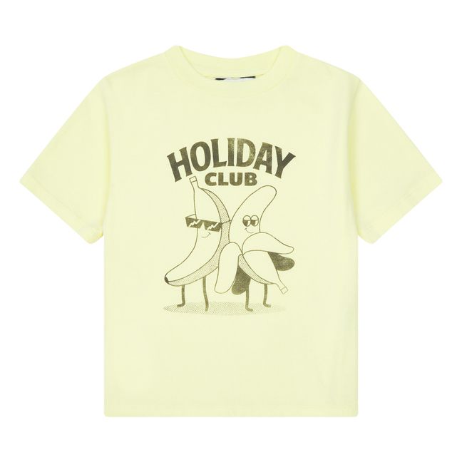 Organic Cotton Holiday T-Shirt  | Lemon yellow