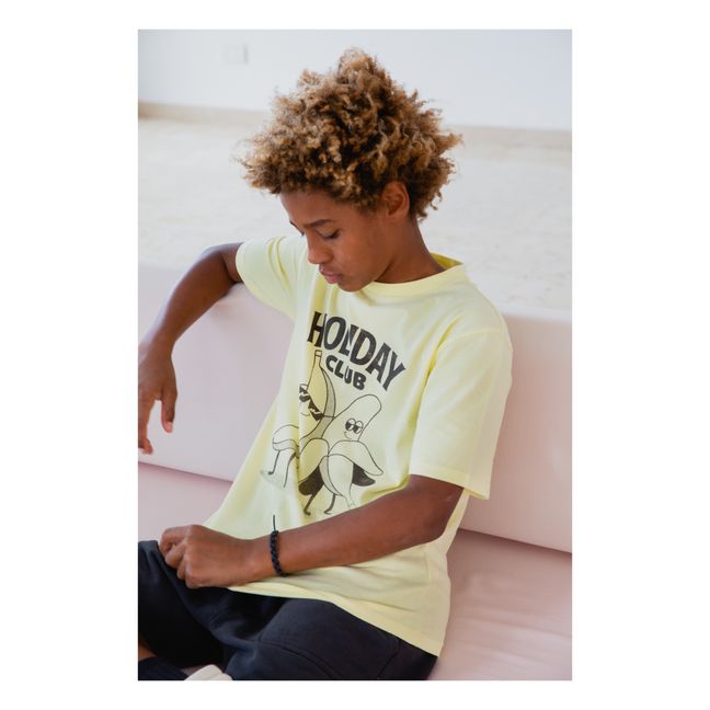 T-Shirt Holiday Coton Bio | Jaune citron