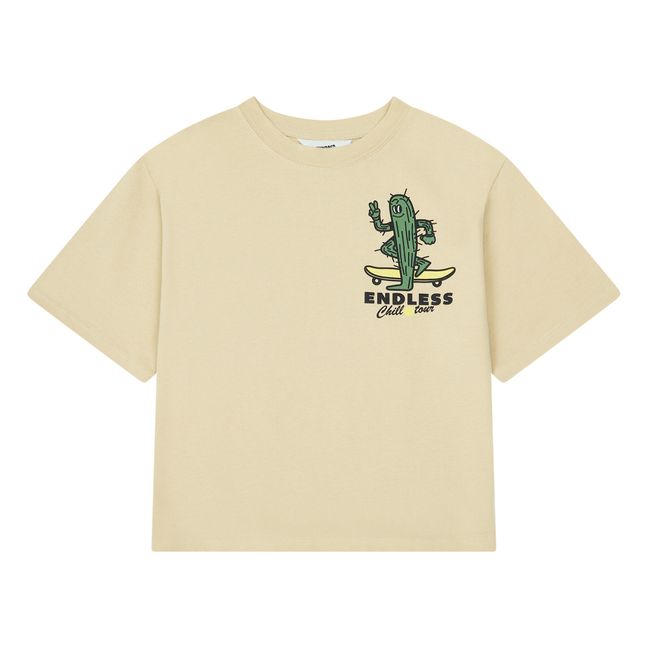 Organic Cotton Endless Chill Tour Loose T-Shirt  | Sand