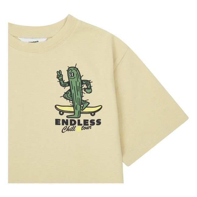 T-Shirt Ample Endless Chill Tour Coton Bio | Sable