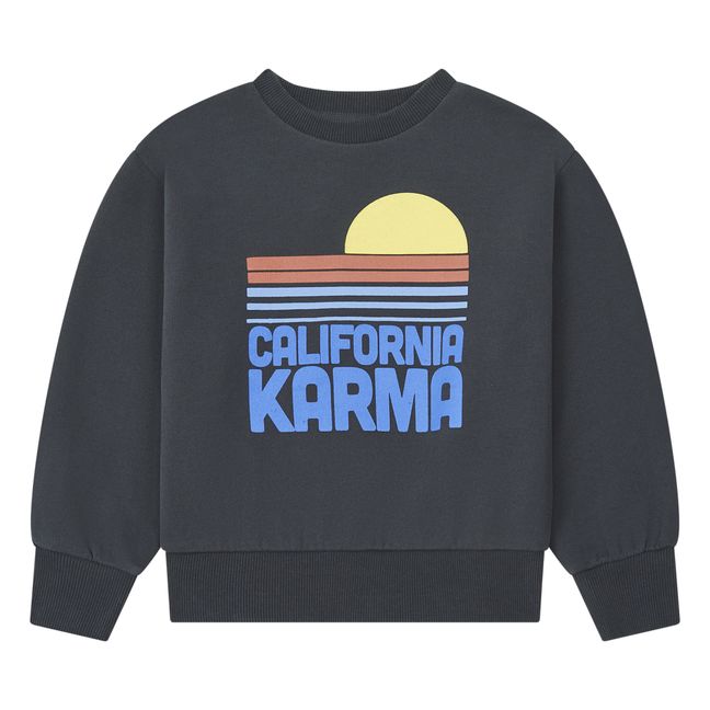 Felpa California Karma in Cotone Organico | Nero
