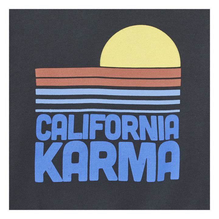 Organic Cotton California Karma Sweatshirt  | Black- Product image n°2