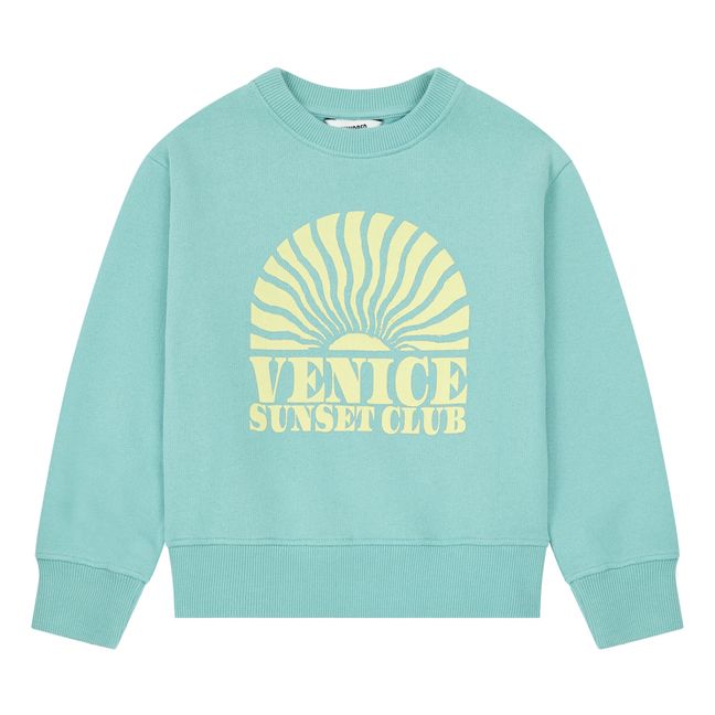Organic Cotton Venice Sweatshirt  | Azul Turquesa
