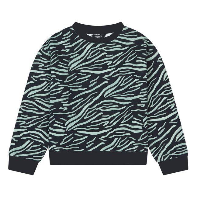 Sweatshirt Zebra Coton Bio | Vert kaki