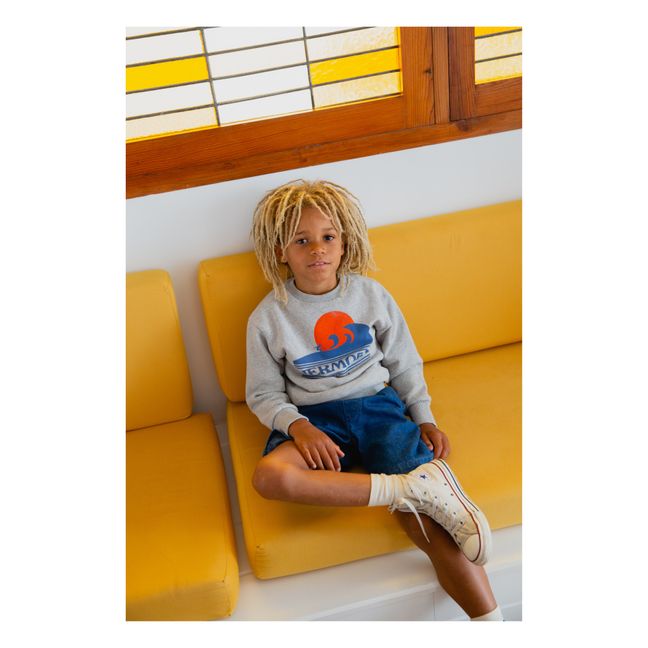 Organic Cotton Hermosa Sweatshirt  | Heather grey