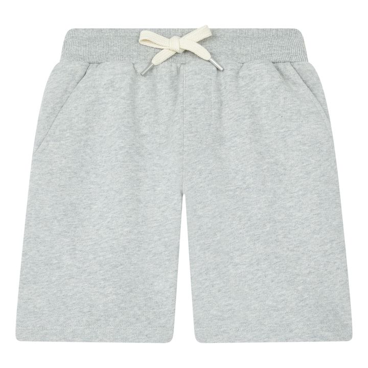 Organic Cotton Long Shorts | Gris Jaspeado- Imagen del producto n°0