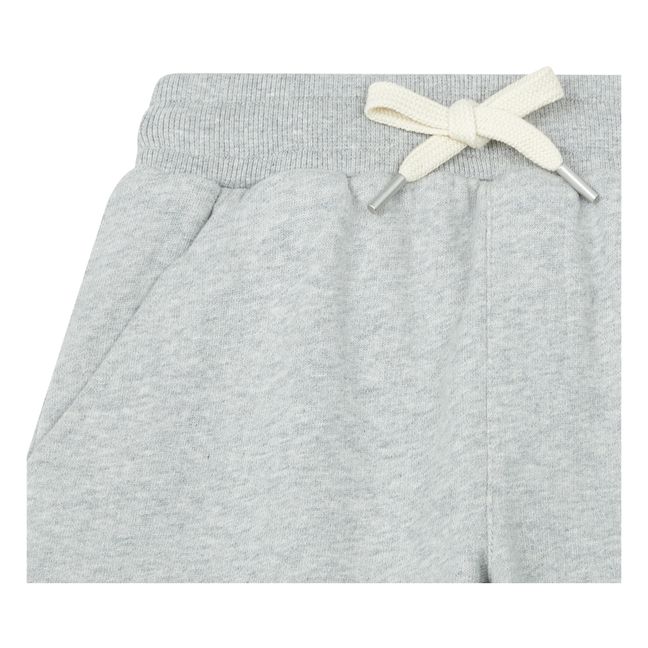 Organic Cotton Long Shorts | Grau Meliert